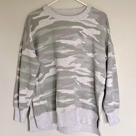 aerie Tops - Aerie American Eagle oversized camo pullover, size small